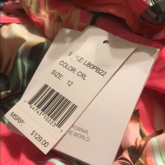 LA Blanca Island Goddess Cross Back One Piece - Picture 6 of 7